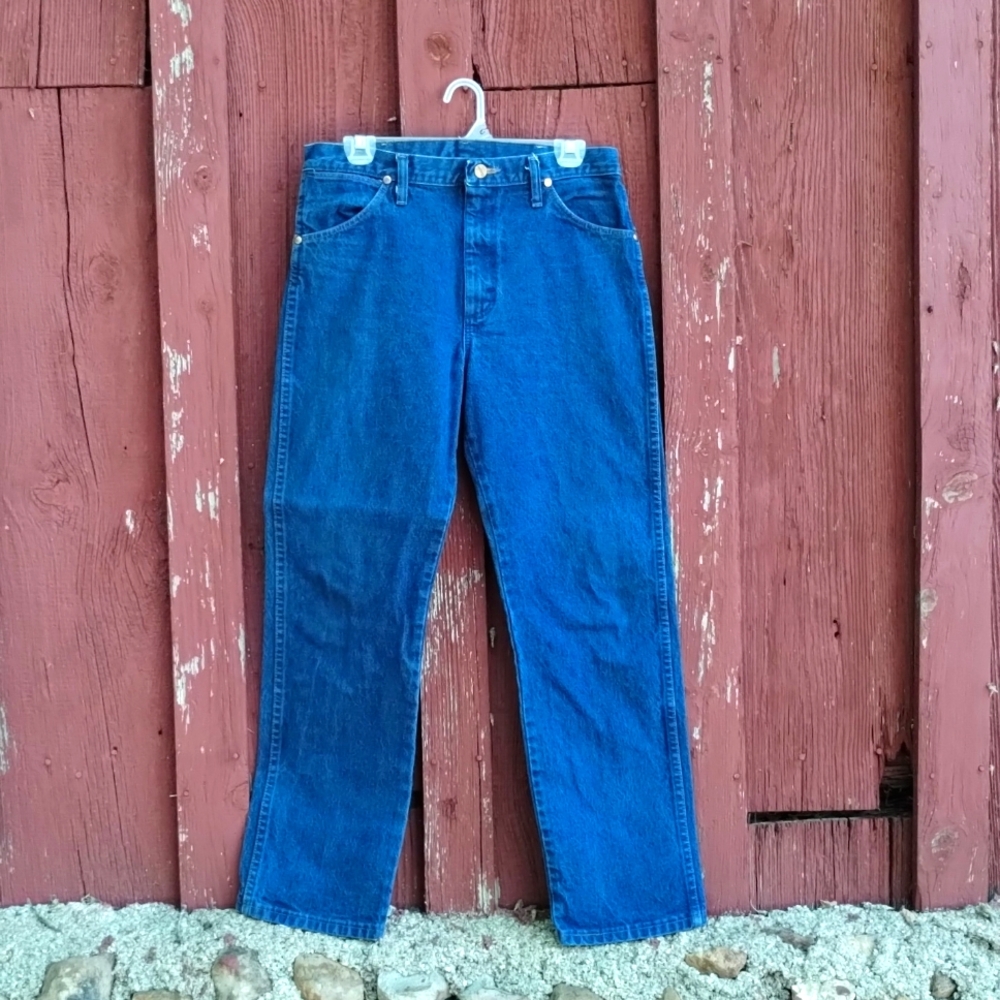 Wrangler men's cowboy cut denim blue jeans 32X30